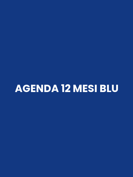 AGENDA 12 MESI BLU