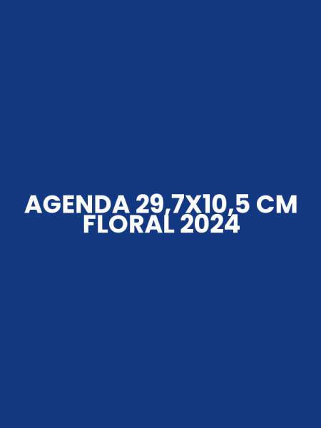 AGENDA 29,7X10,5 CM FLORAL 2024