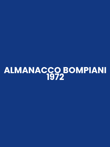 ALMANACCO BOMPIANI 1972
