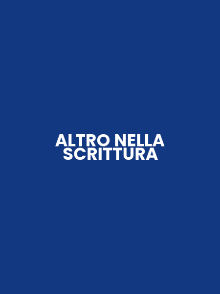 ALTRO NELLA SCRITTURA