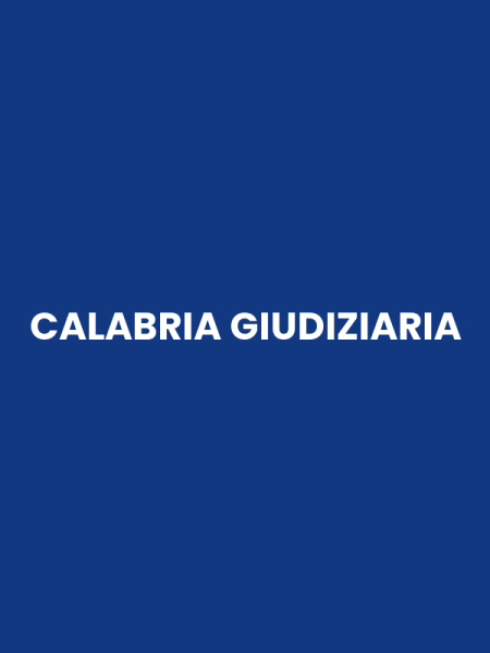 CALABRIA GIUDIZIARIA