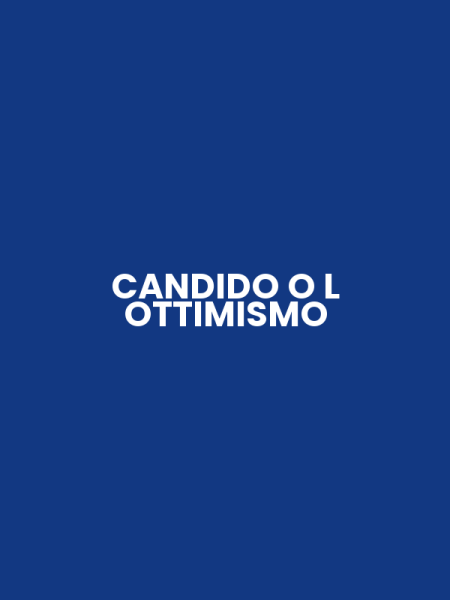 CANDIDO O L OTTIMISMO