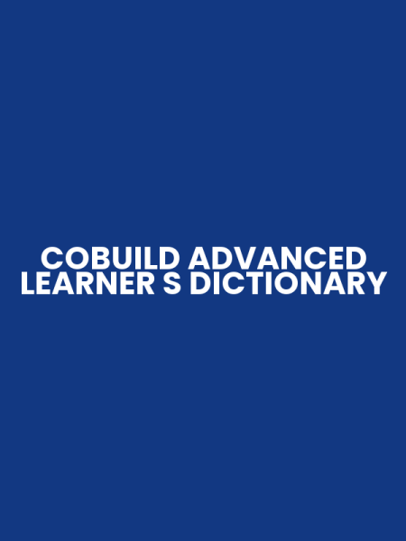 COBUILD ADVANCED LEARNER S DICTIONARY
