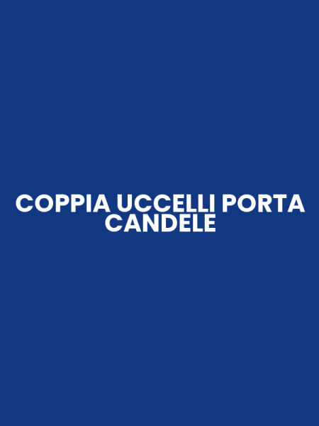 COPPIA UCCELLI PORTA CANDELE