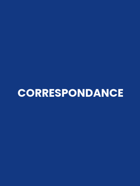 CORRESPONDANCE