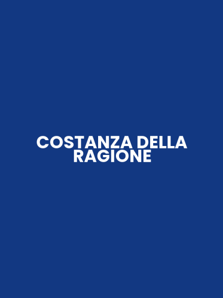 COSTANZA DELLA RAGIONE