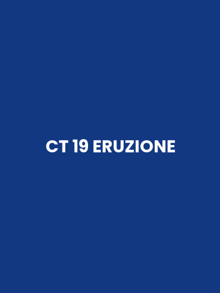 CT 19 ERUZIONE
