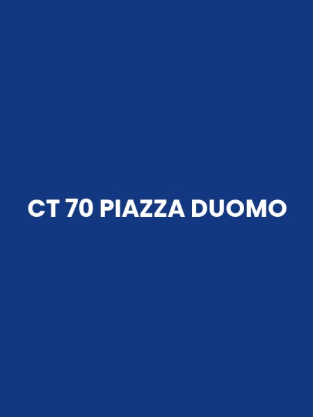 CT 70 PIAZZA DUOMO