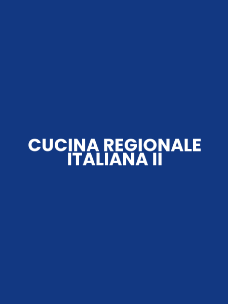 CUCINA REGIONALE ITALIANA II