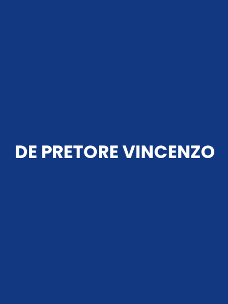 DE PRETORE VINCENZO