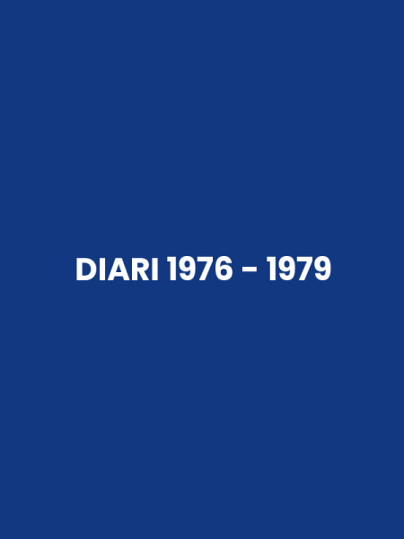 DIARI 1976 - 1979