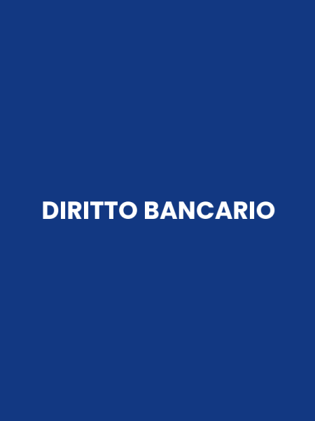 DIRITTO BANCARIO