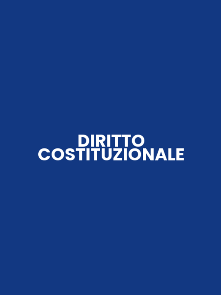 DIRITTO COSTITUZIONALE