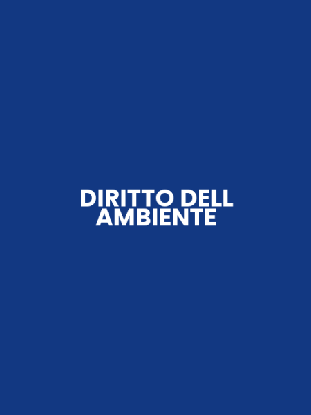 DIRITTO DELL AMBIENTE