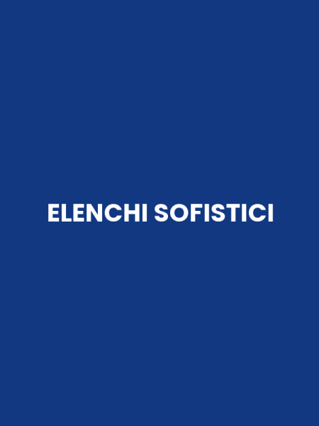 ELENCHI SOFISTICI