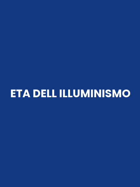 ETA DELL ILLUMINISMO