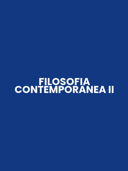 FILOSOFIA CONTEMPORANEA II
