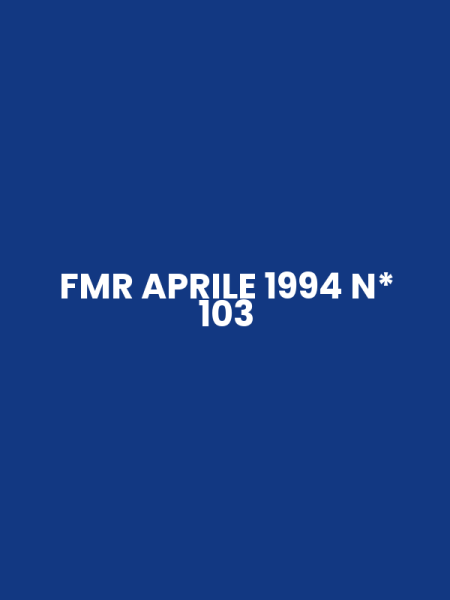 FMR APRILE 1994 N* 103