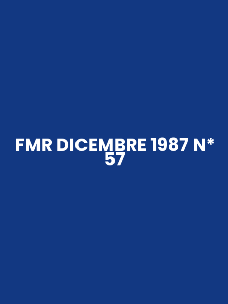 FMR DICEMBRE 1987 N* 57