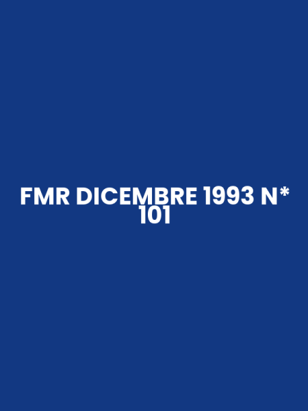 FMR DICEMBRE 1993 N* 101