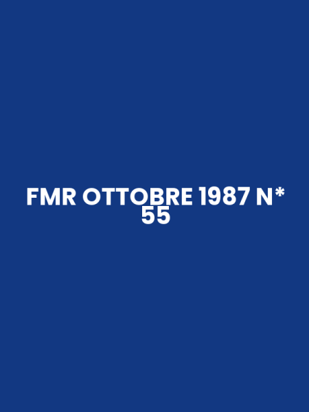 FMR OTTOBRE 1987 N* 55