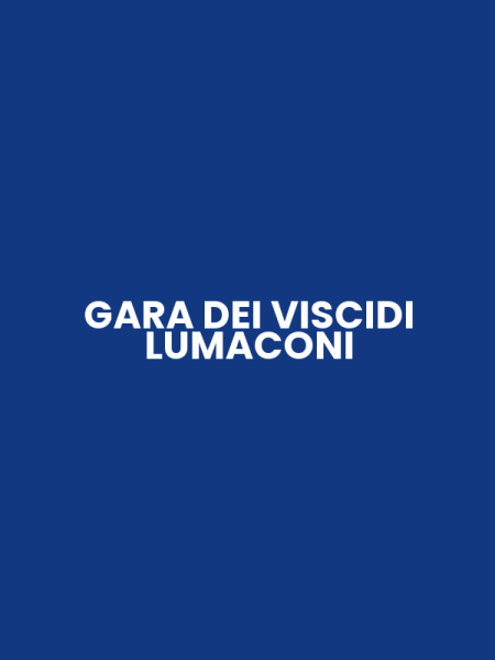 GARA DEI VISCIDI LUMACONI