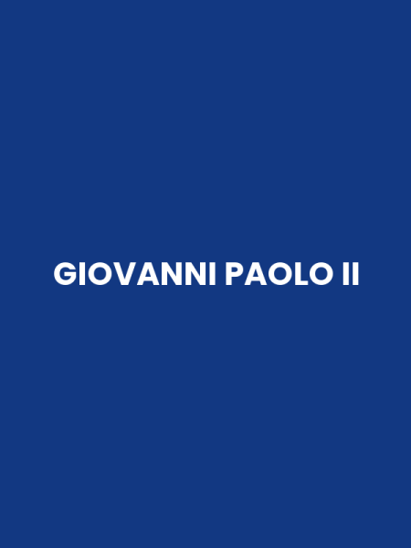 GIOVANNI PAOLO II