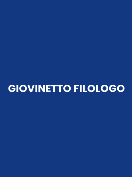 GIOVINETTO FILOLOGO