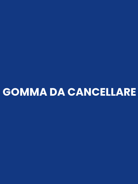 GOMMA DA CANCELLARE