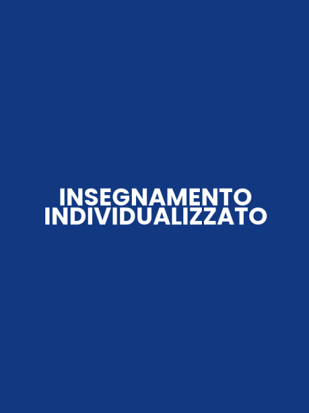 INSEGNAMENTO INDIVIDUALIZZATO