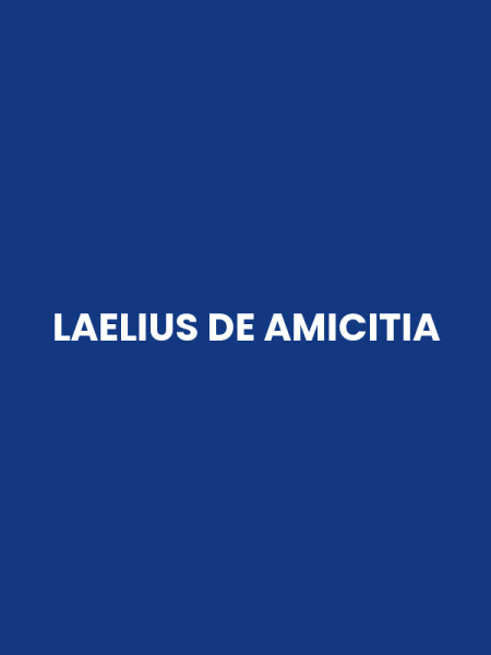 LAELIUS DE AMICITIA