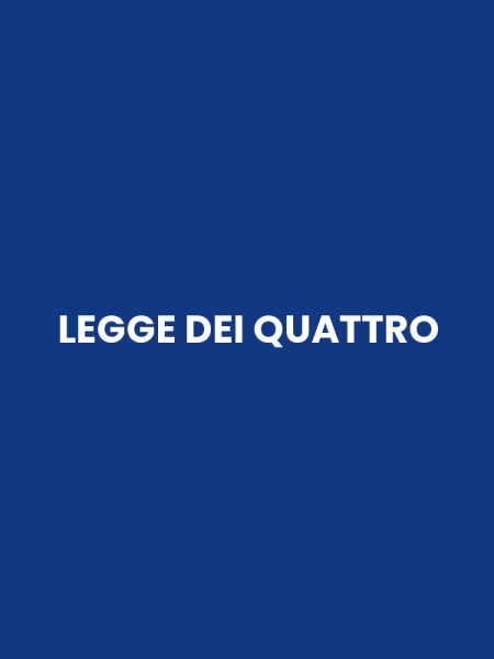 LEGGE DEI QUATTRO