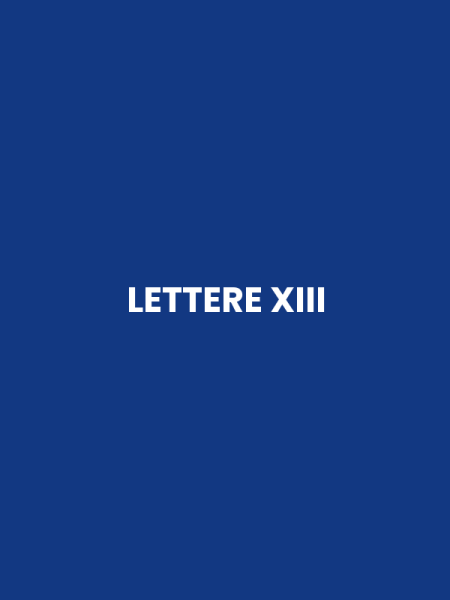 LETTERE XIII