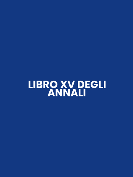 LIBRO XV DEGLI ANNALI