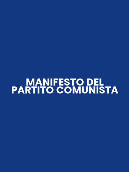MANIFESTO DEL PARTITO COMUNISTA