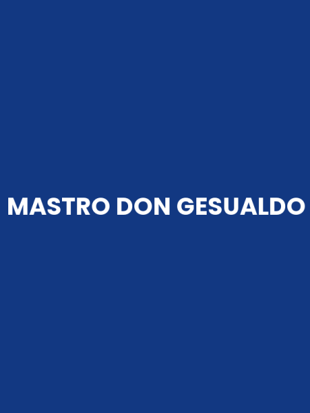 MASTRO DON GESUALDO