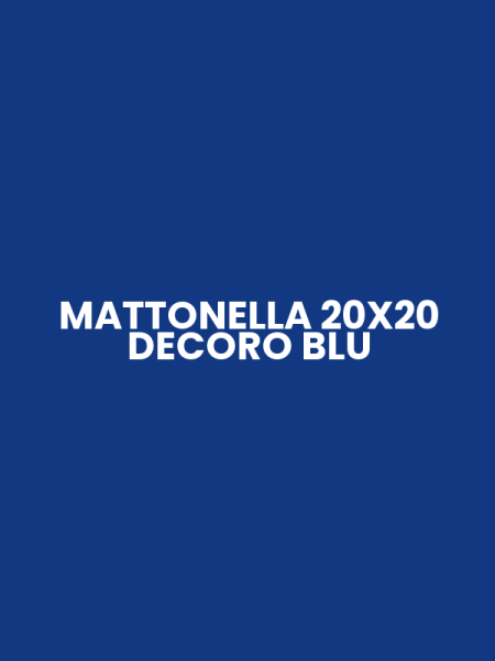 MATTONELLA 20X20 DECORO BLU
