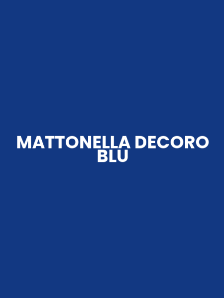 MATTONELLA DECORO BLU