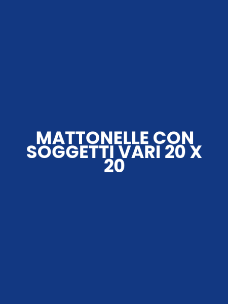 MATTONELLE CON SOGGETTI VARI 20 X 20