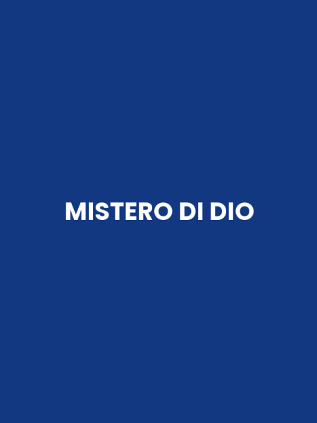 MISTERO DI DIO