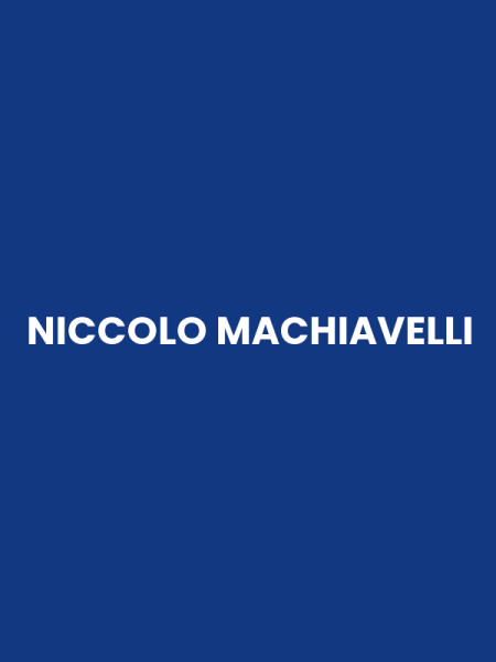 NICCOLO MACHIAVELLI