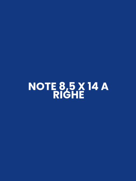 NOTE 8,5 X 14 A RIGHE