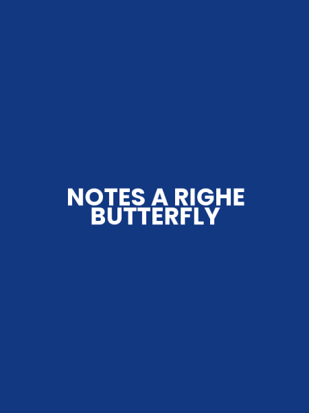 NOTES A RIGHE BUTTERFLY