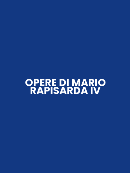 OPERE DI MARIO RAPISARDA IV