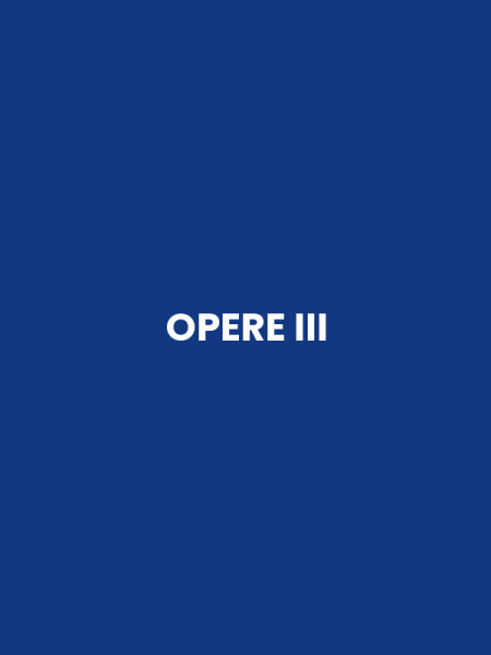 OPERE III
