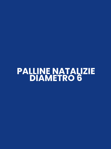 PALLINE NATALIZIE DIAMETRO 6