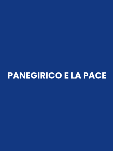 PANEGIRICO E LA PACE