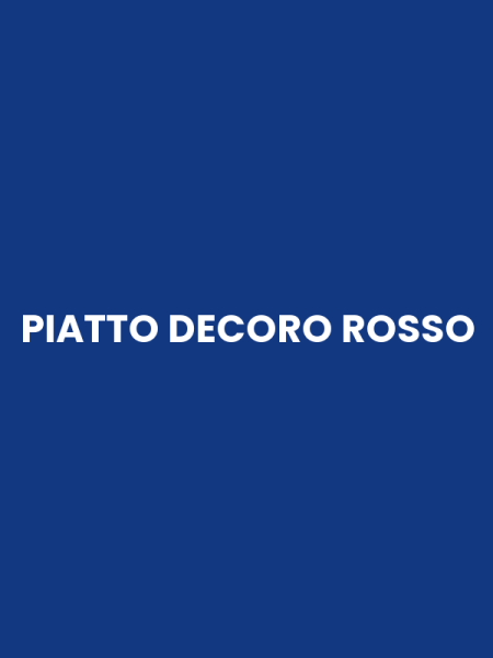 PIATTO DECORO ROSSO