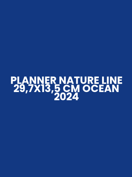 PLANNER NATURE LINE 29,7X13,5 CM OCEAN 2024