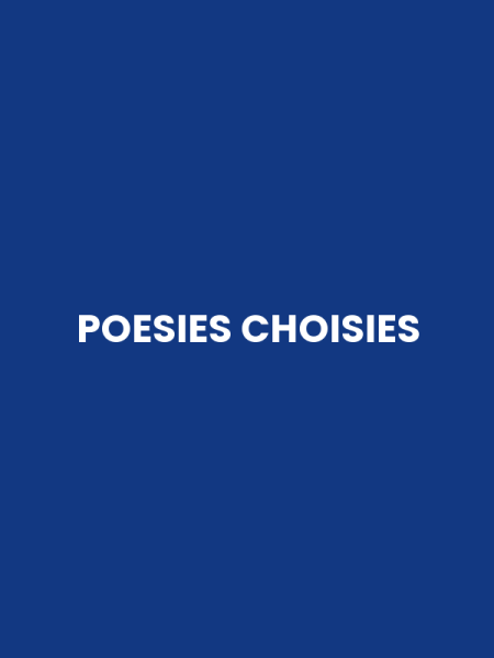 POESIES CHOISIES